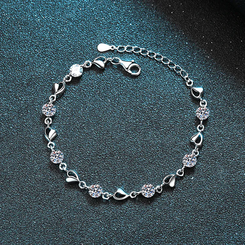 EADDA JEWELRY Moissanite Bracelets Unisex-1