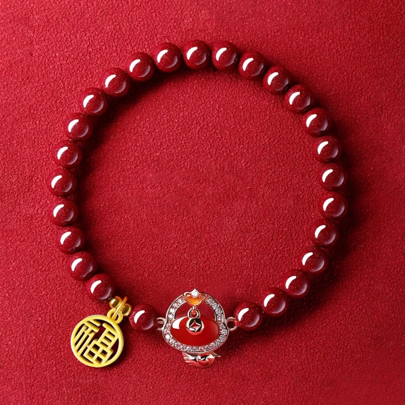 EADDA JEWELRY Cinnabar Bracelets Unisex-1