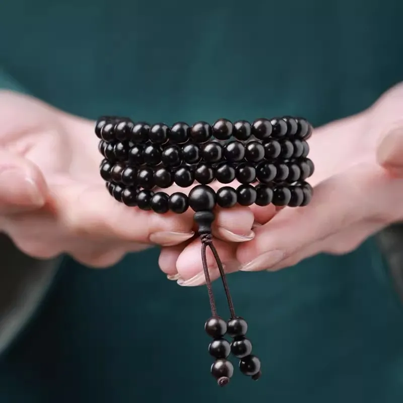 EADDA JEWELRY Ebony Wooden Bracelets Unisex-4