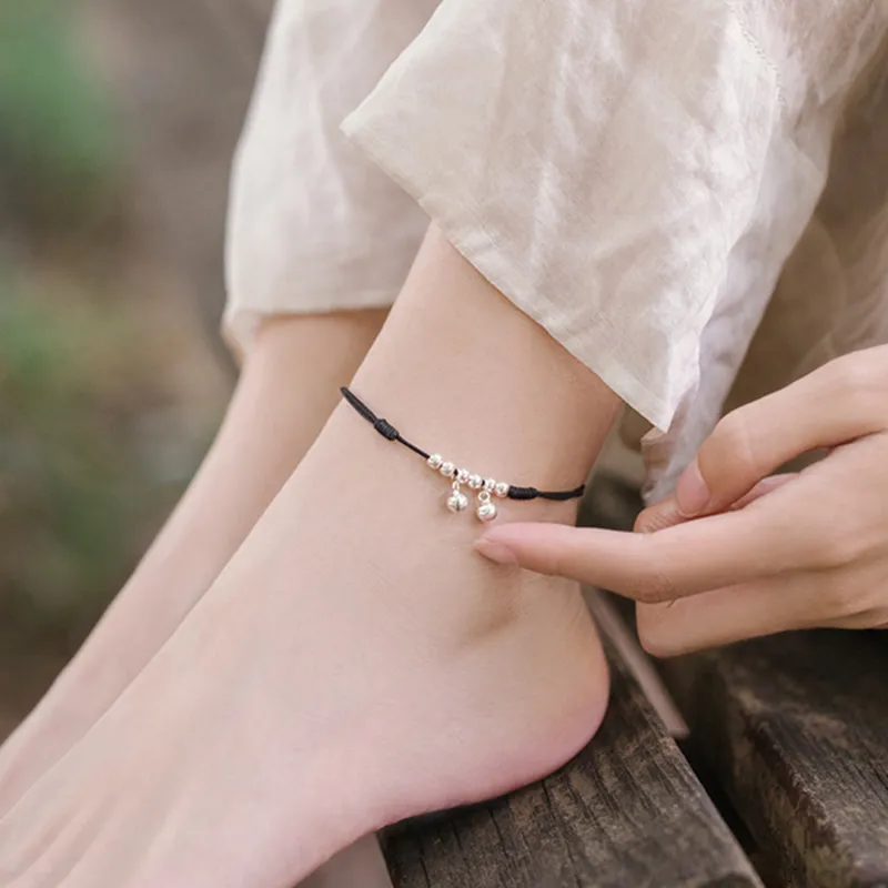 EADDA JEWELRY S925 Silver Anklets Unisex-3