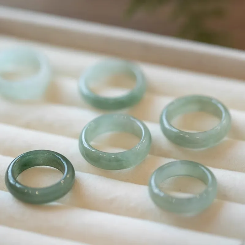EADDA JEWELRY Agate Jade Rings Unisex-2