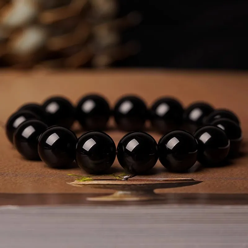 EADDA JEWELRY Natural Obsidian Bracelets Unisex-16