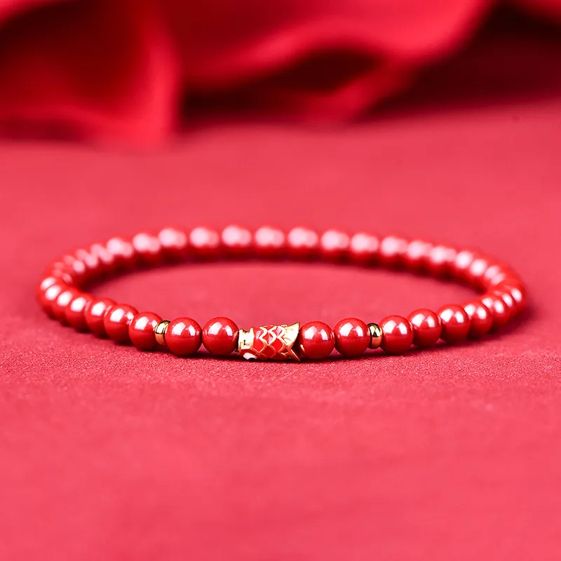 EADDA JEWELRY Cinnabar Jade Bracelets Unisex-4