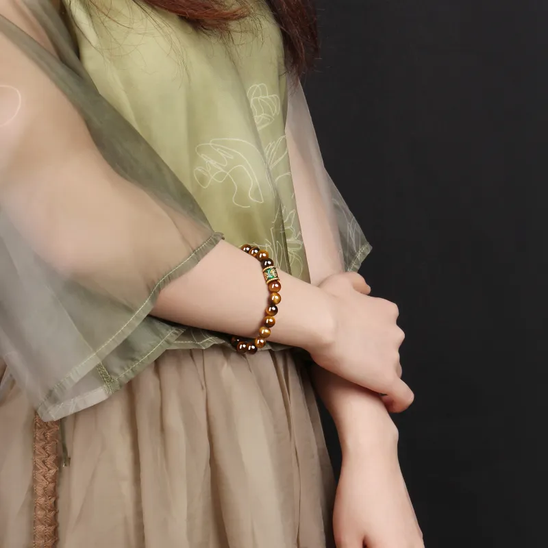 EADDA JEWELRY Tiger's Eye Stone Bracelets Unisex-4