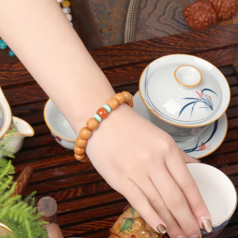 EADDA JEWELRY Monkey Head Walnut Bracelets Unisex-3
