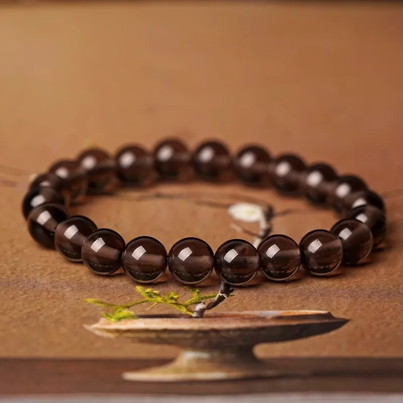 EADDA JEWELRY Natural Obsidian Bracelets Unisex-2
