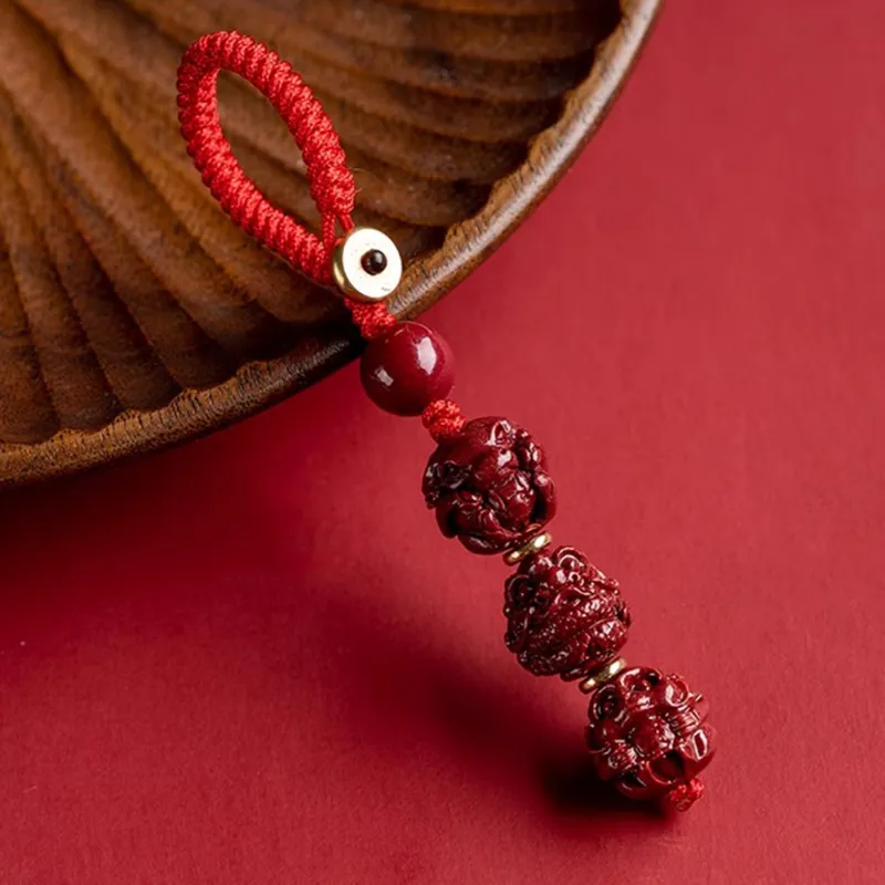 EADDA JEWELRY Cinnabar Keychains Unisex-1