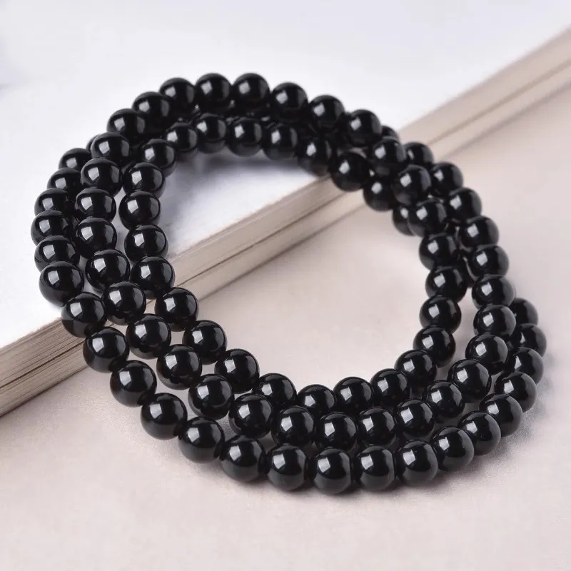 EADDA JEWELRY Natural Obsidian Bracelets Unisex-3