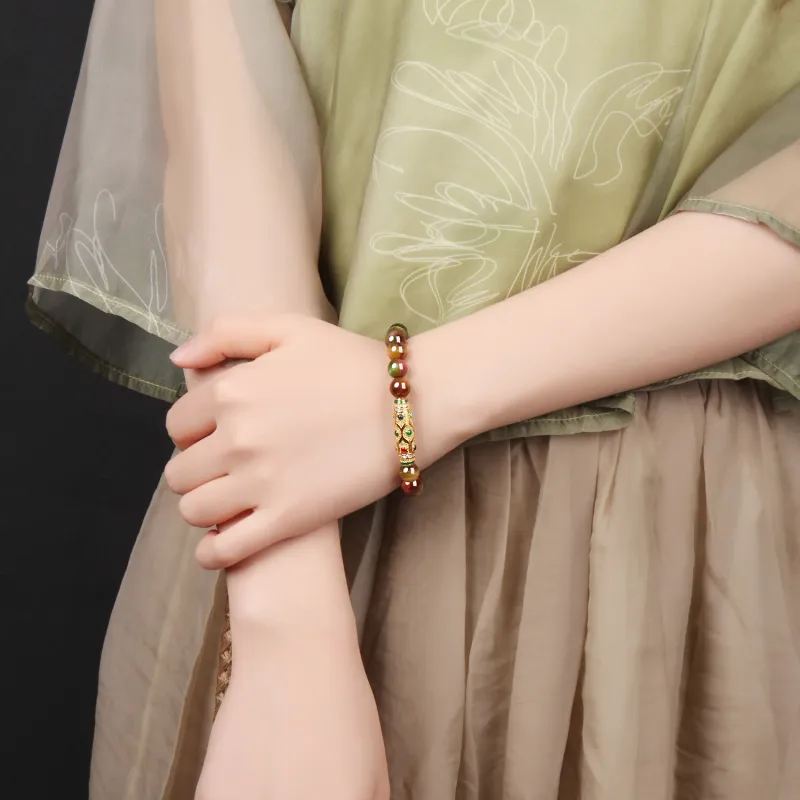 EADDA JEWELRY Tiger's Eye Stone Bracelets Unisex-4