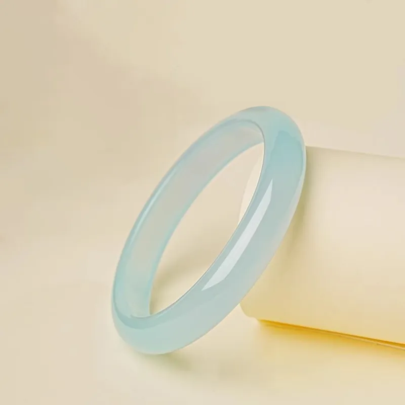 EADDA JEWELRY Natural Chalcedony Bangles Unisex-1