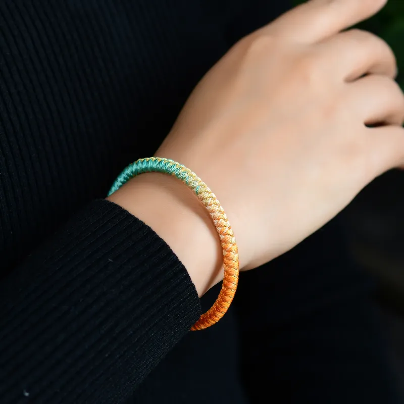 EADDA JEWELRY Ice Silk Cotton Cord Bracelets Unisex-6