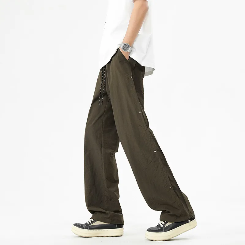 NOME Everyday Commute Minimalist Style Fashion Wide Leg Casual Pants Unisex-9
