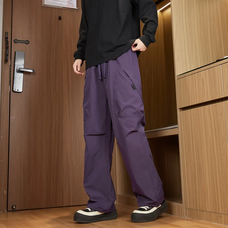 NOME Urban Techwear Straight Fit Wide Leg Cargo Pants Unisex-10