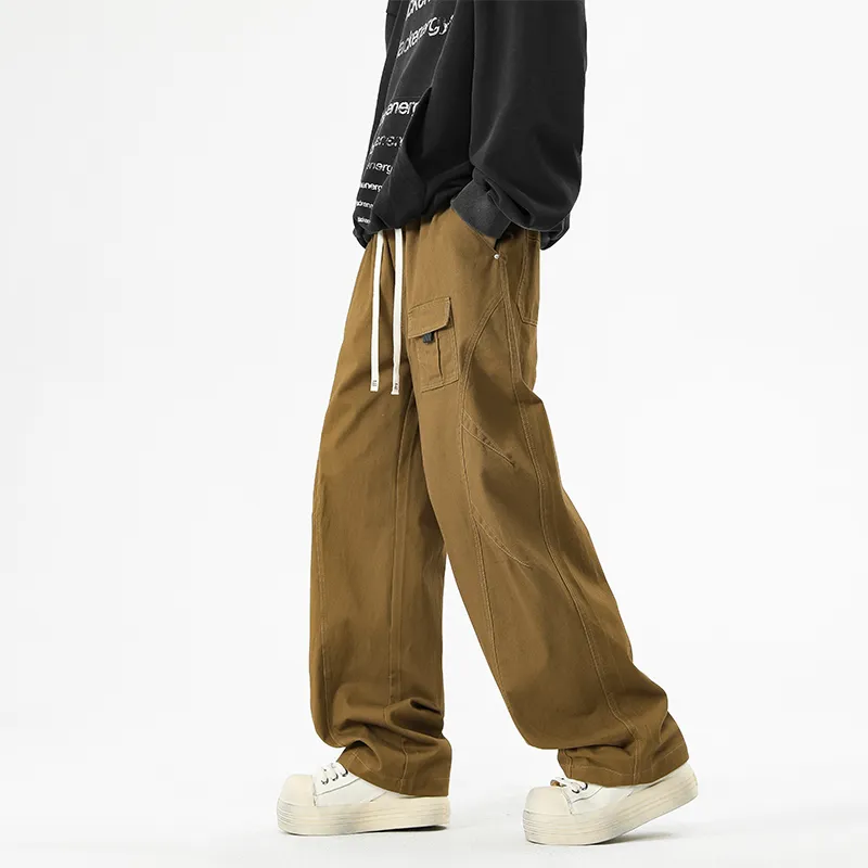 NOME Trendy Draped Comfortable Versatile Lace Up Pants Unisex-8