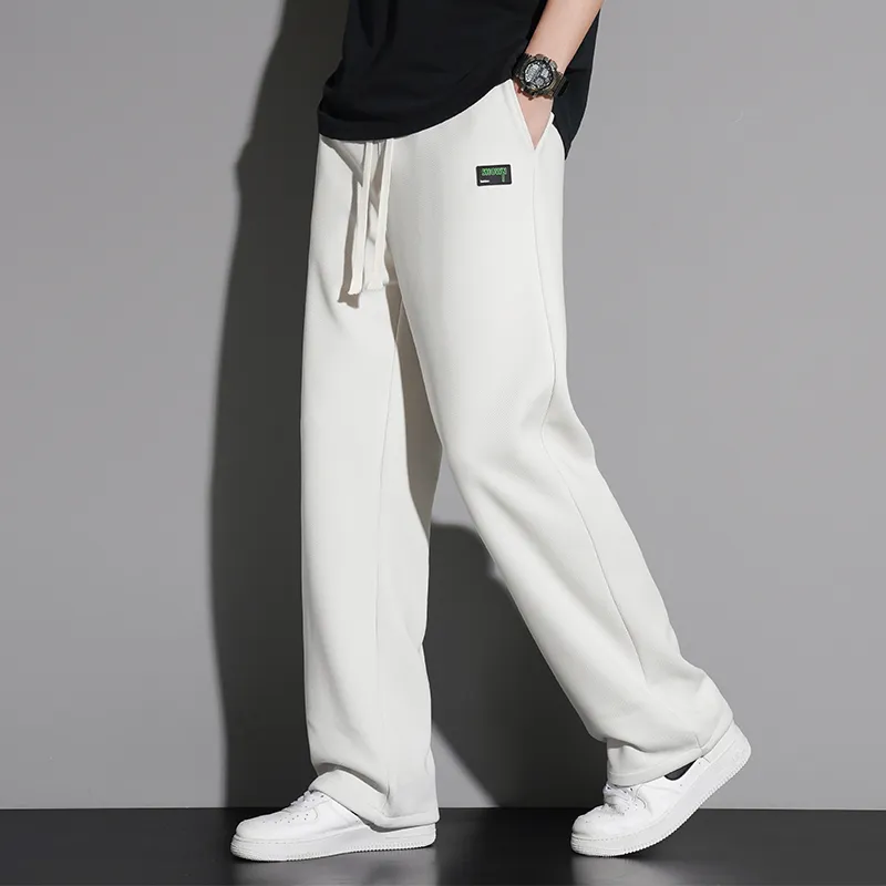 NOME Preppy Style Wide Leg Sports Casual Pants Unisex-7