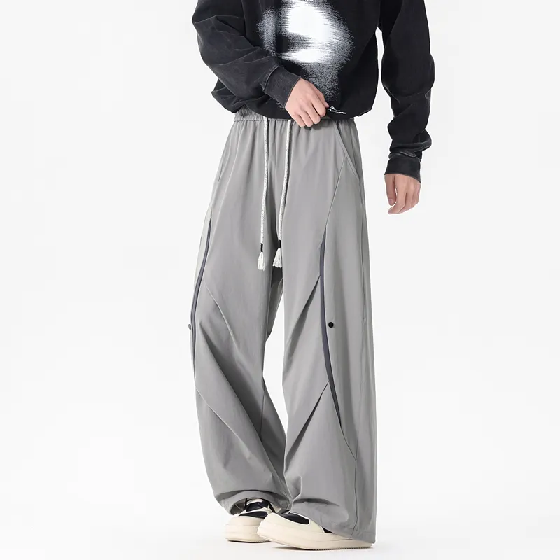 NOME Versatile Fashion Loose Fit Comfortable Wide Leg Pants Unisex-16