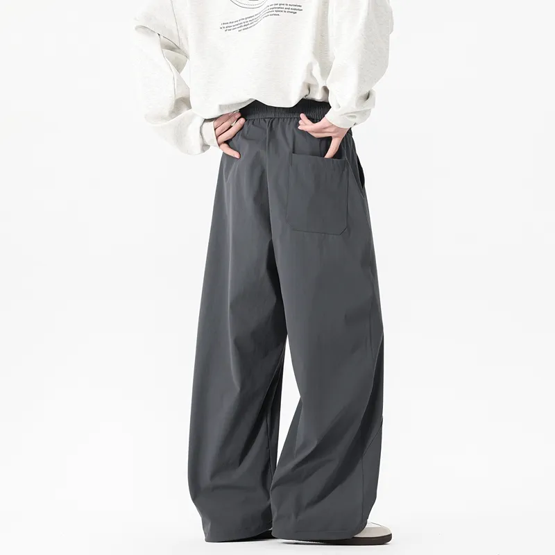 NOME Versatile Fashion Loose Fit Comfortable Wide Leg Pants Unisex-10