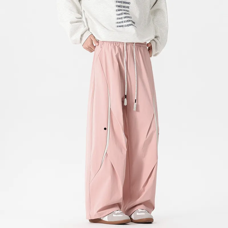 NOME Versatile Fashion Loose Fit Comfortable Wide Leg Pants Unisex-8