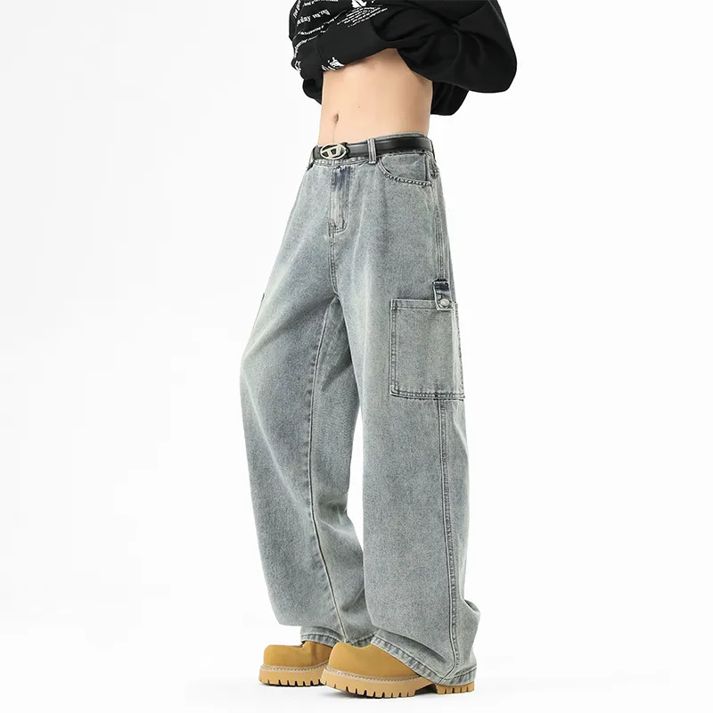 NOME Basic Versatile Loose Fit Straight Fit Pants Unisex-3