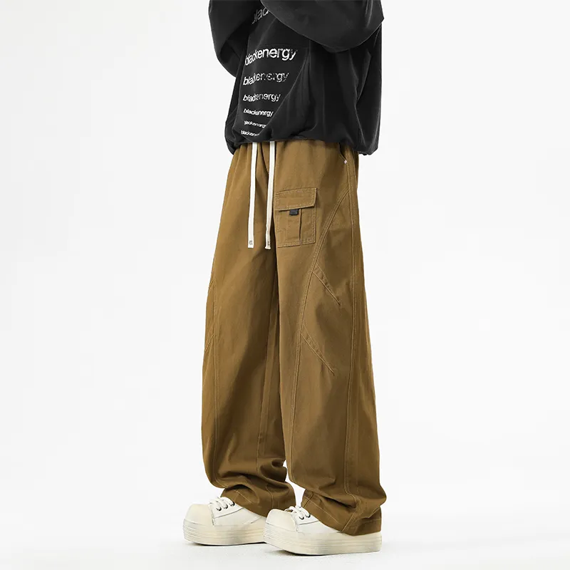 NOME Trendy Draped Comfortable Versatile Lace Up Pants Unisex-7