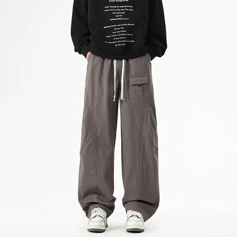 NOME Trendy Draped Comfortable Versatile Lace Up Pants Unisex-19