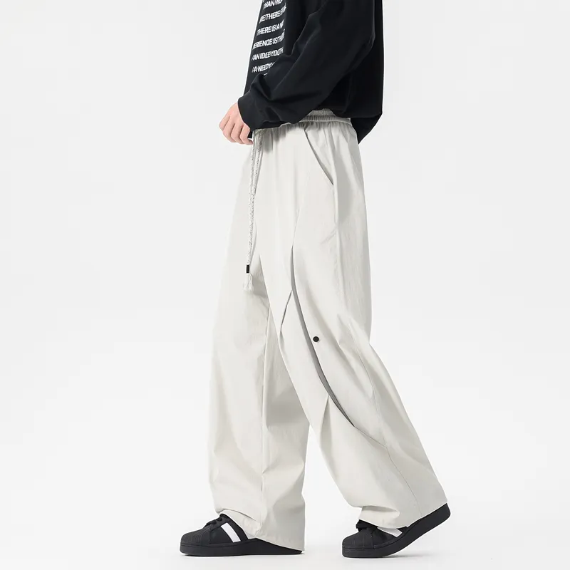NOME Versatile Fashion Loose Fit Comfortable Wide Leg Pants Unisex-27