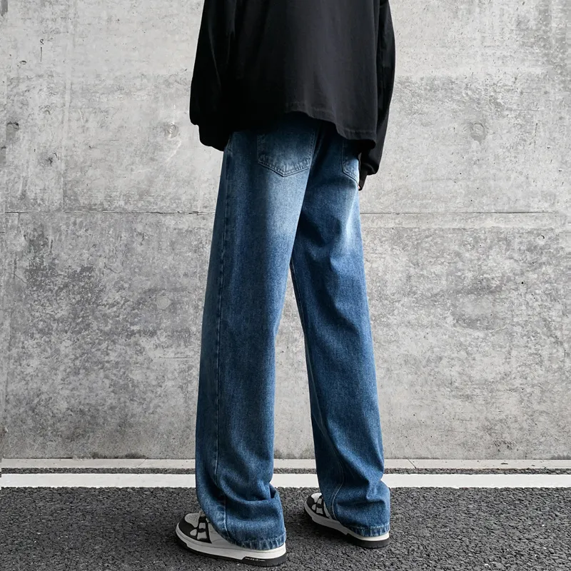 NOME Luxury Streetwear Vintage Lace Up Straight Fit Wide Leg Pants Unisex-16