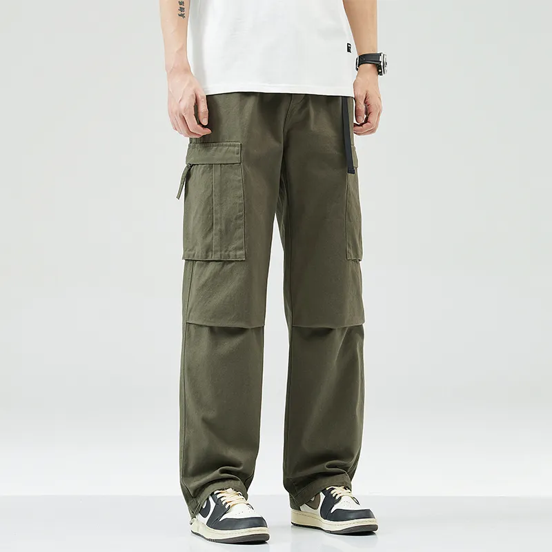 NOME Vintage Casual Straight Fit Wide Leg Pants Unisex-12