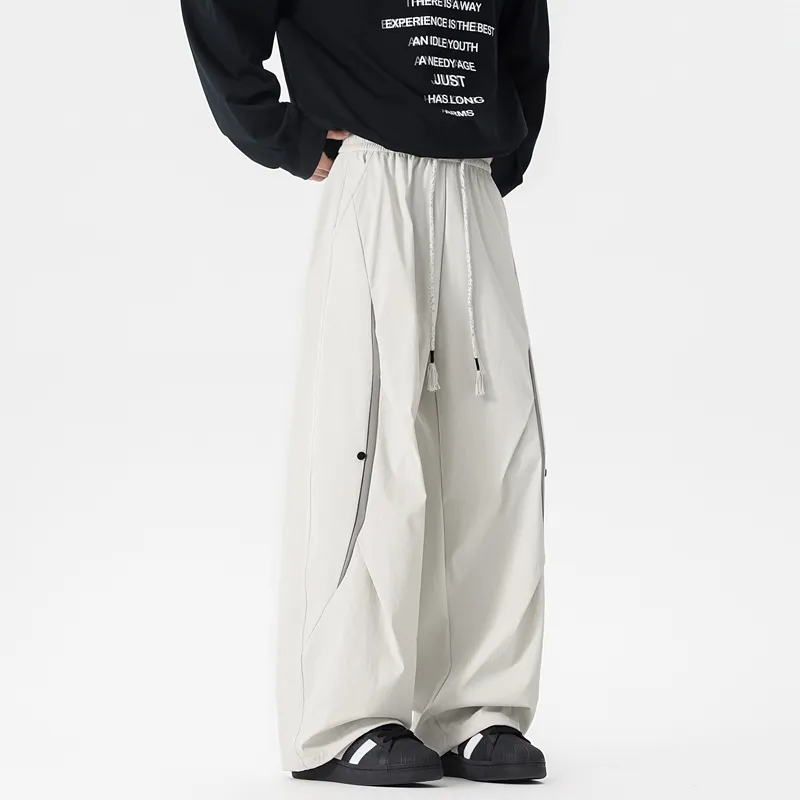 NOME Versatile Fashion Loose Fit Comfortable Wide Leg Pants Unisex-28