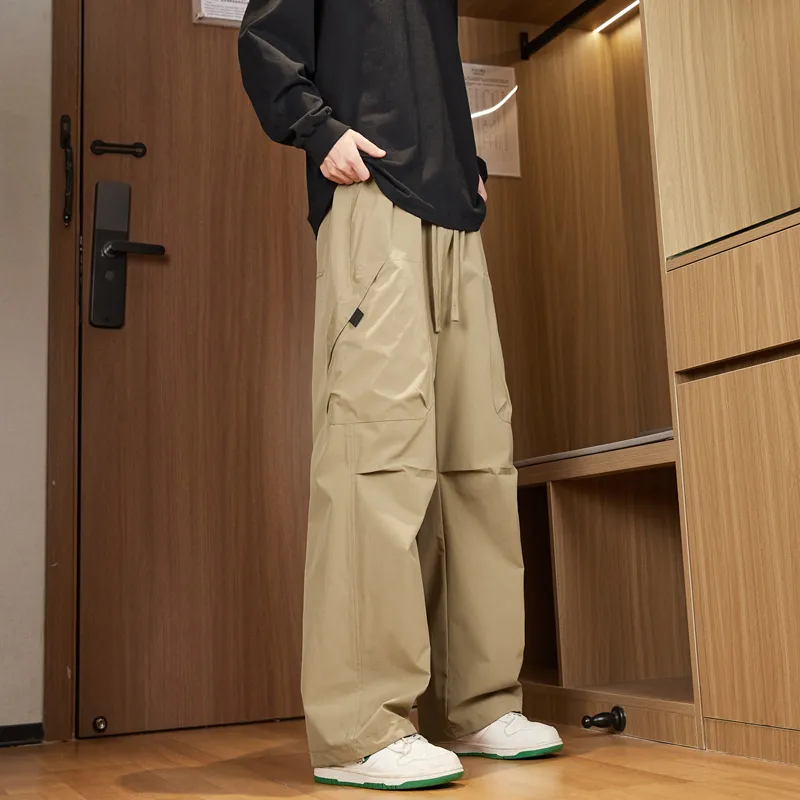 NOME Urban Techwear Straight Fit Wide Leg Cargo Pants Unisex-17