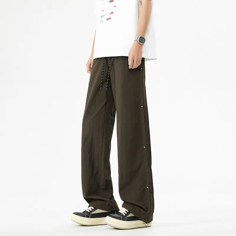 NOME Everyday Commute Minimalist Style Fashion Wide Leg Casual Pants Unisex-8