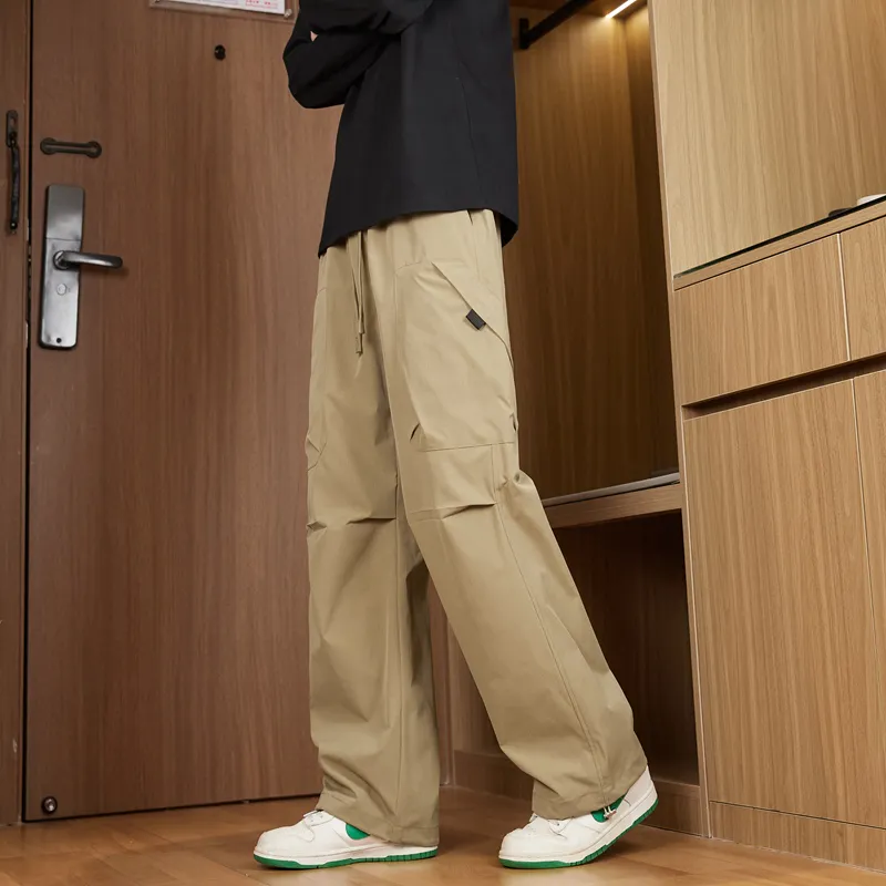 NOME Urban Techwear Straight Fit Wide Leg Cargo Pants Unisex-16