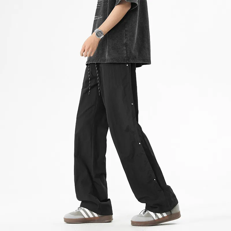 NOME Everyday Commute Minimalist Style Fashion Wide Leg Casual Pants Unisex-4