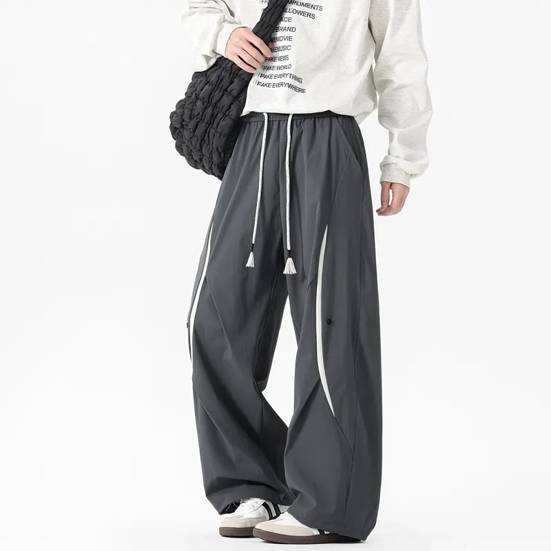 NOME Versatile Fashion Loose Fit Comfortable Wide Leg Pants Unisex-13