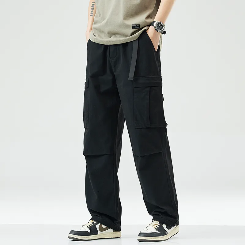 NOME Vintage Casual Straight Fit Wide Leg Pants Unisex-3