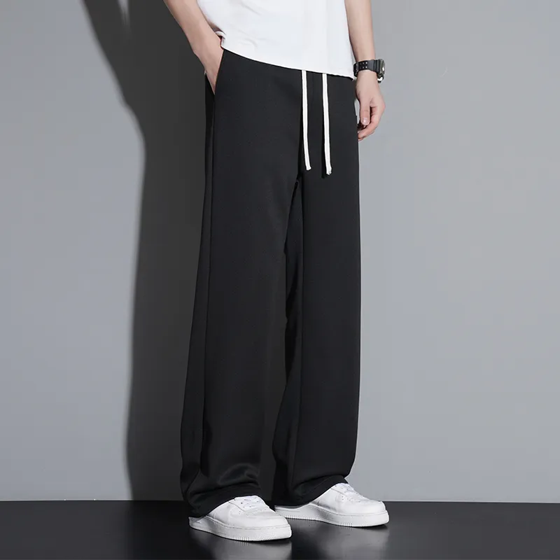 NOME Preppy Style Wide Leg Sports Casual Pants Unisex-3