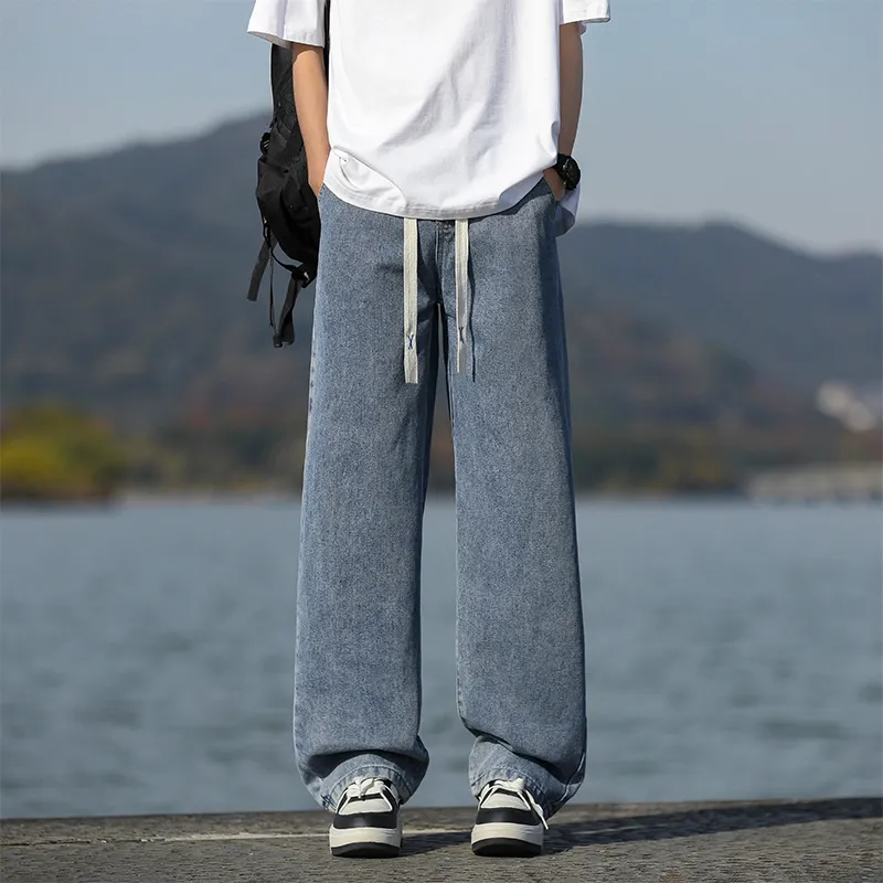 NOME Minimalist Style Fashion Basic Washable Jeans Unisex-7
