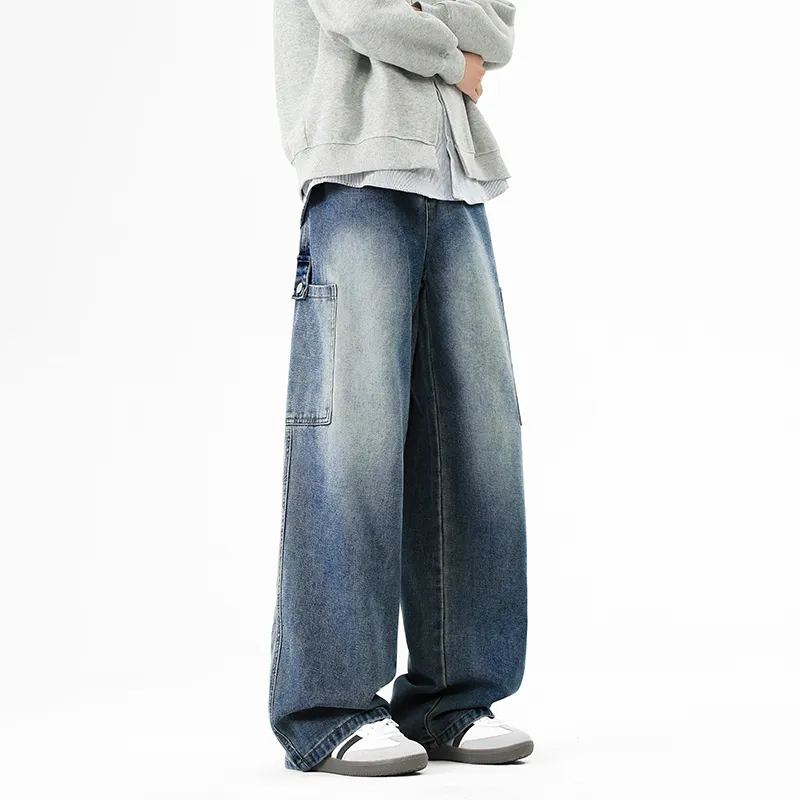 NOME Basic Versatile Loose Fit Straight Fit Pants Unisex-14