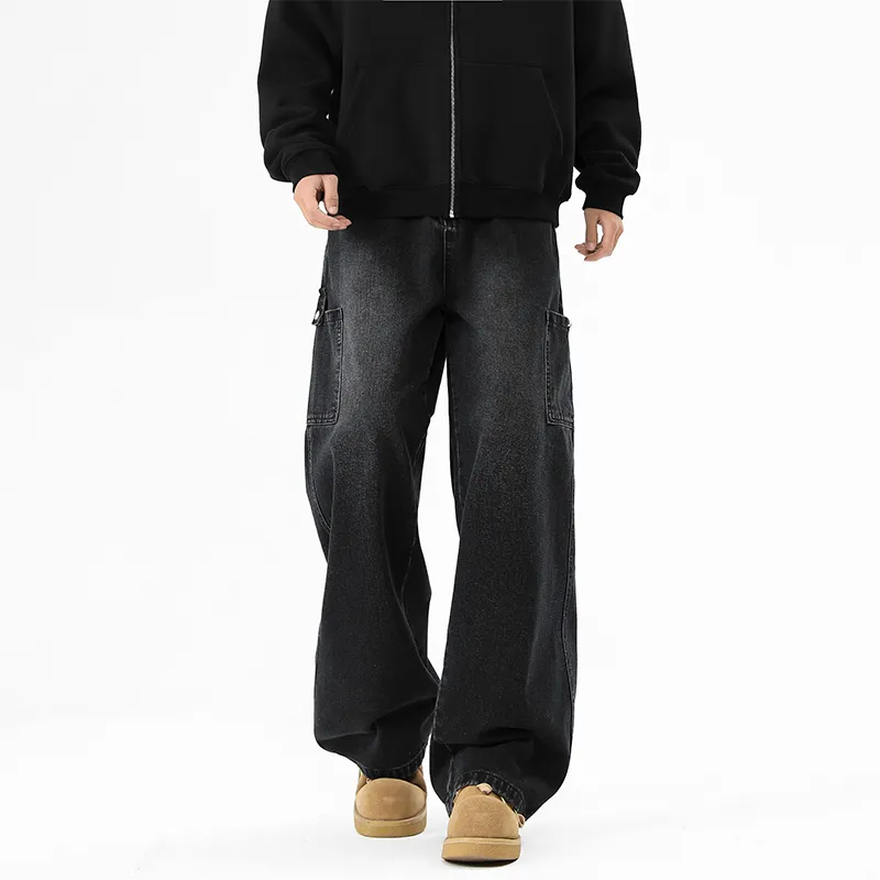 NOME Basic Versatile Loose Fit Straight Fit Pants Unisex-7