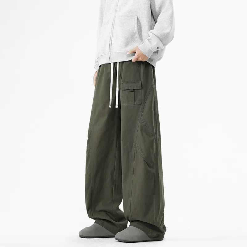 NOME Trendy Draped Comfortable Versatile Lace Up Pants Unisex-12