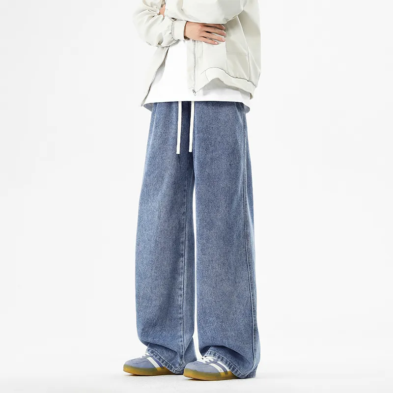 NOME Basic Versatile Casual Loose Fit Straight Fit Pants Unisex-12