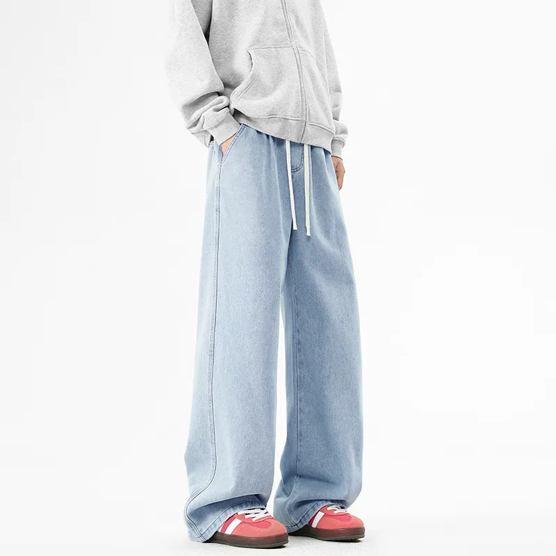 NOME Basic Versatile Casual Loose Fit Straight Fit Pants Unisex-9