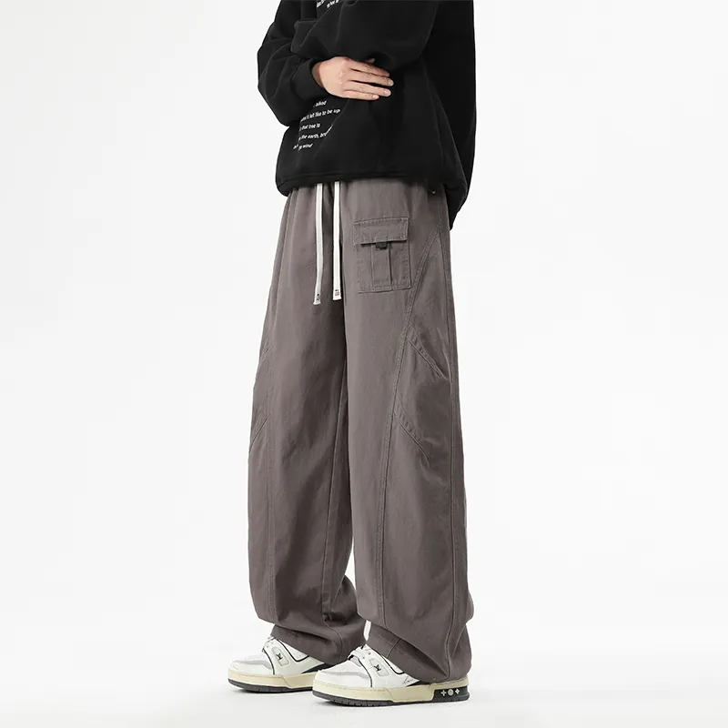 NOME Trendy Draped Comfortable Versatile Lace Up Pants Unisex-17
