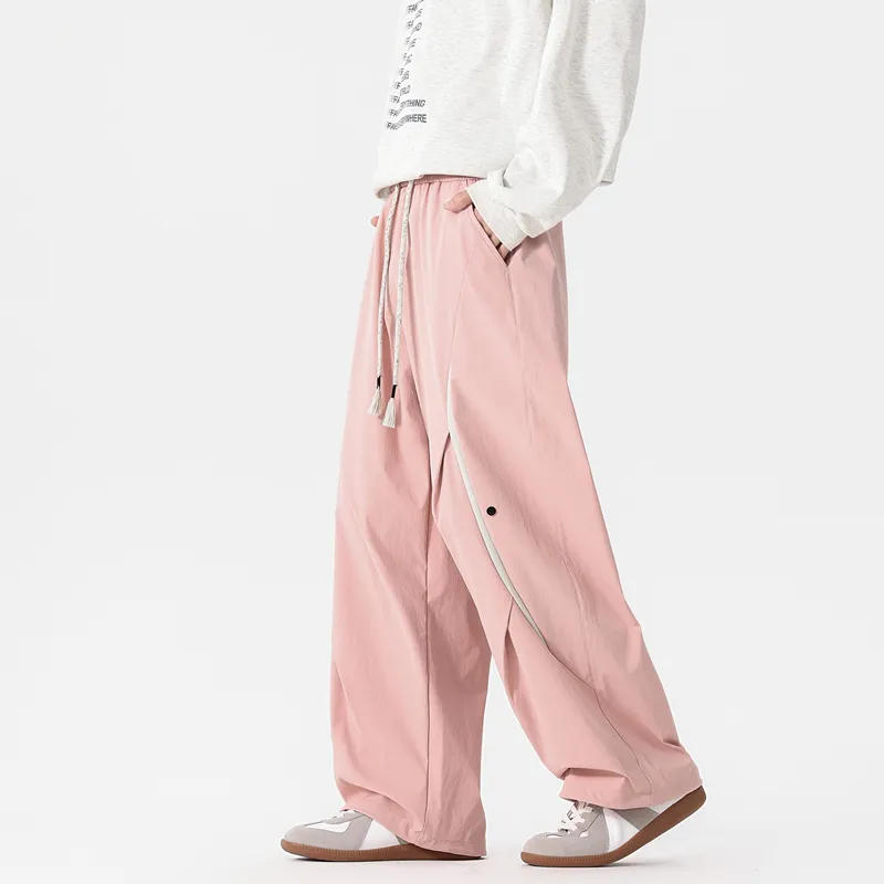 NOME Versatile Fashion Loose Fit Comfortable Wide Leg Pants Unisex-9