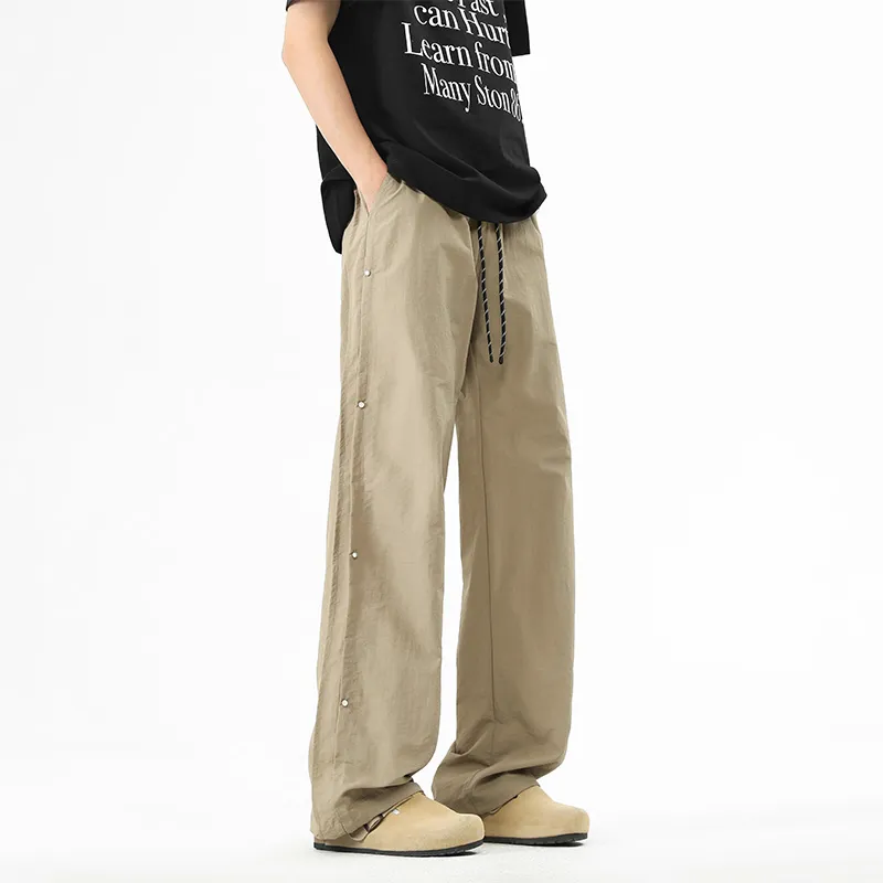 NOME Everyday Commute Minimalist Style Fashion Wide Leg Casual Pants Unisex-14
