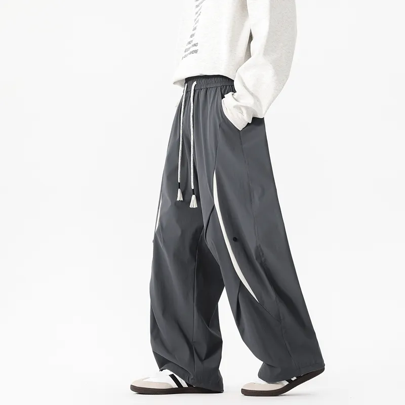 NOME Versatile Fashion Loose Fit Comfortable Wide Leg Pants Unisex-12