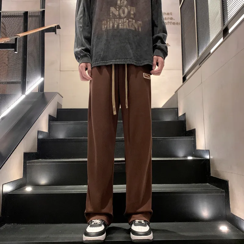 NOME Versatile Loose Fit Comfortable Minimalist Style Straight Fit Wide Leg Casual Pants Unisex-16