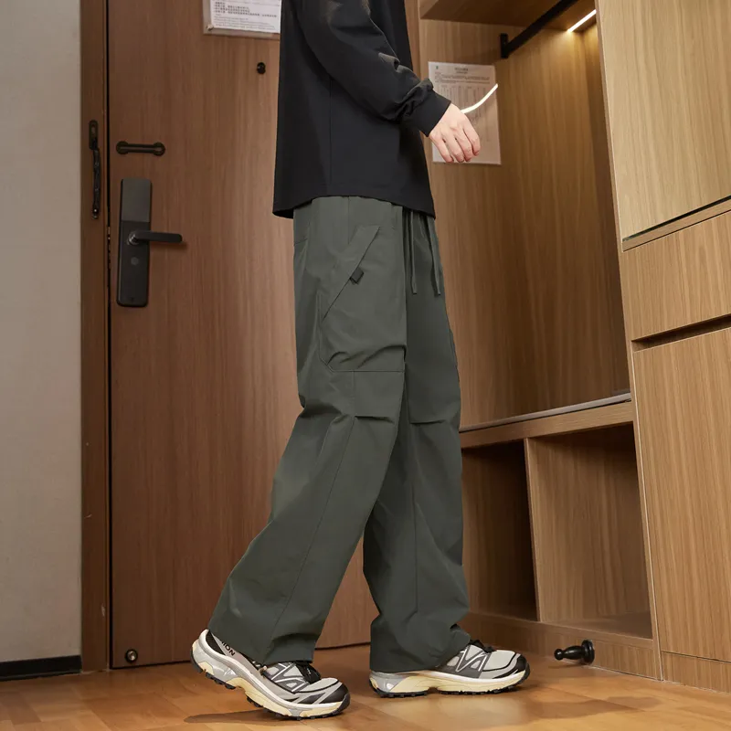 NOME Urban Techwear Straight Fit Wide Leg Cargo Pants Unisex-6