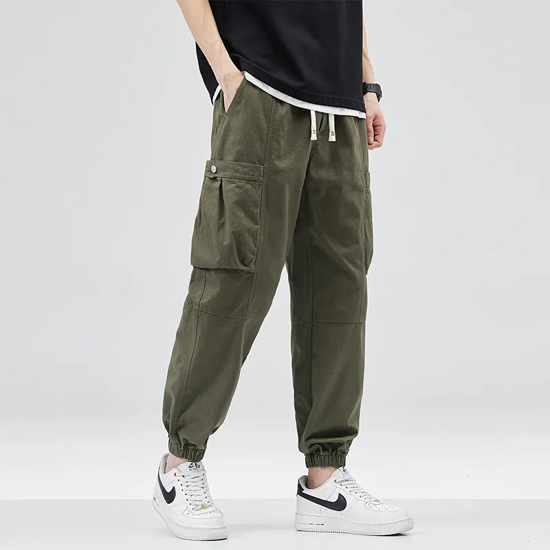 NOME Urban Techwear Multi Pocket Straight Fit Wide Leg Cargo Pants Unisex-13