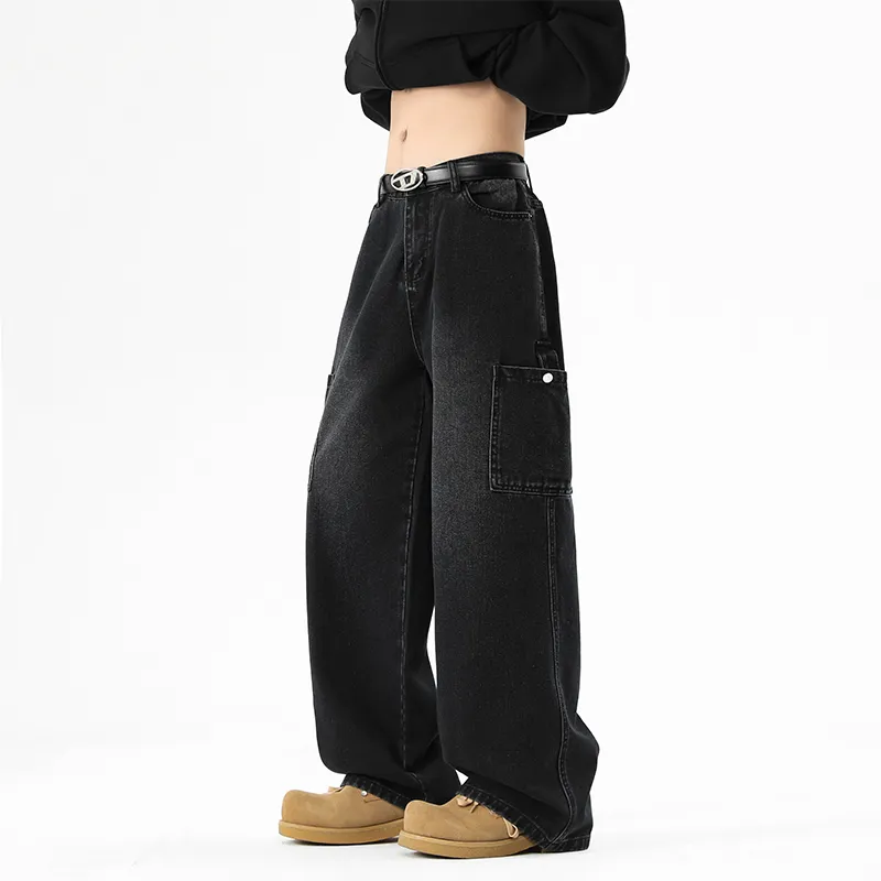NOME Basic Versatile Loose Fit Straight Fit Pants Unisex-8